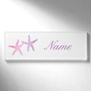 Rosa Lila Starfish Thunder_Cove Namenschild