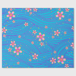rosa lila und blau geschenkpapier