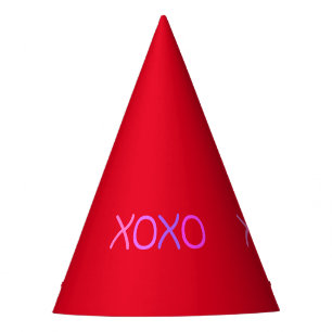 Rosa, lila und lavenhaft Xoxo herrlich rot Partyhütchen