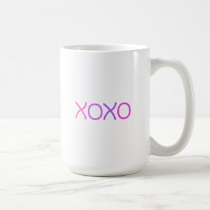 Rosa, lila und lavenhaft Xoxo schön Kaffeetasse