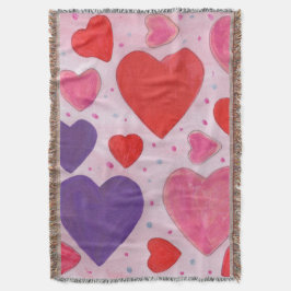 Rosa Lila und rotes Himmelsmuster Decke