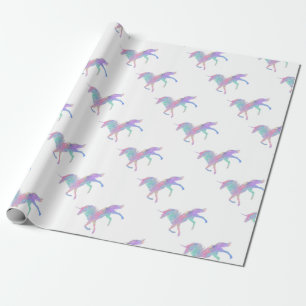 Rosa lila Unicorn magisch Geschenkpapier