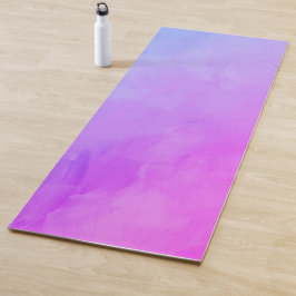 Rosa Lila Venezianische Abstrakte Wasserfarbe Yogamatte