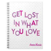 Rosa/Lila verlieren Sie in Ihrer Liebe Notebook