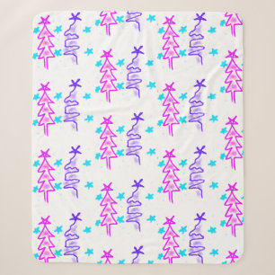 Rosa Lila Weihnachtsfeiertage Weihnachten Sherpadecke