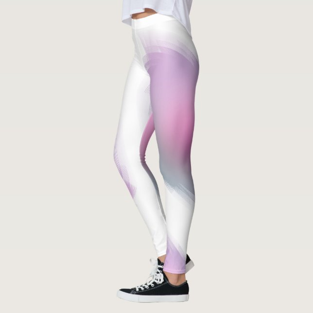 Rosa Lila weißes Template Modernes, elegantes Desi Leggings (Links)