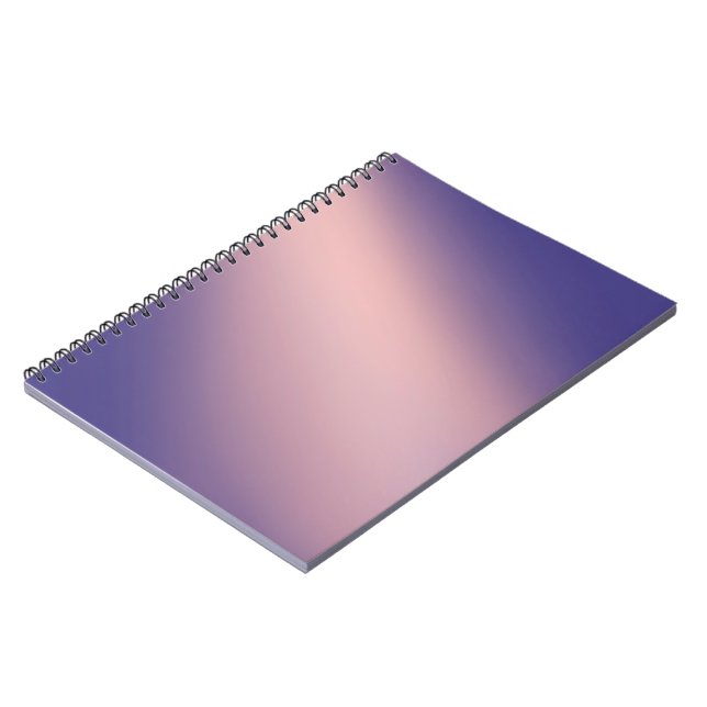 Rosa Lilac-Mondlichtombre-Effekt Notizblock (Linke Seite)