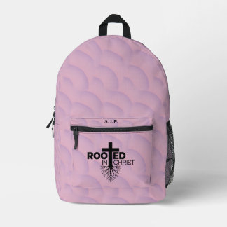 Rosa Lilac-Wavy-Blasen in Christus Christlich Bedruckter Rucksack