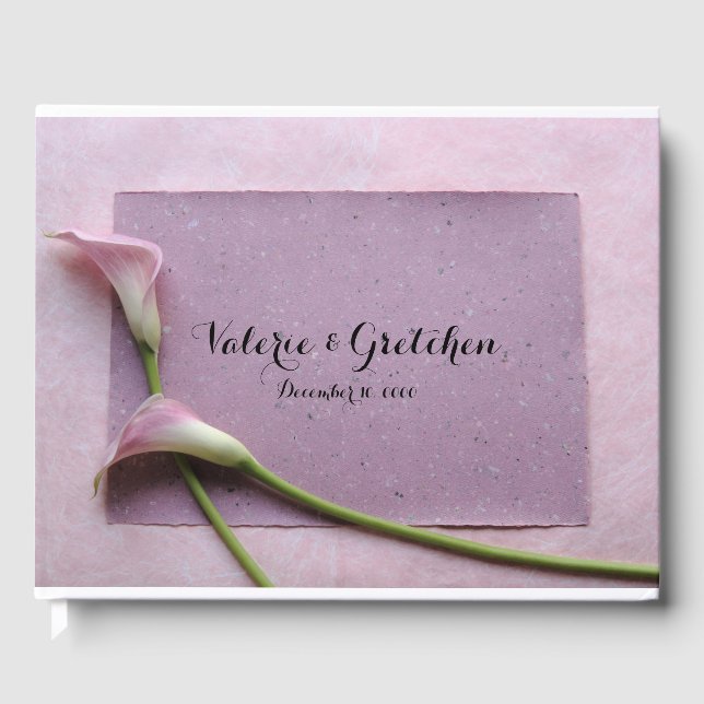 Rosa Lilien Gästebuch (Vorderseite)