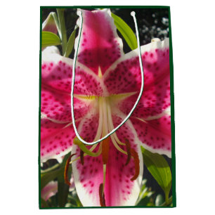 Rosa Lilien Rosa tropische Blume Rosa Blüten Mittlere Geschenktüte