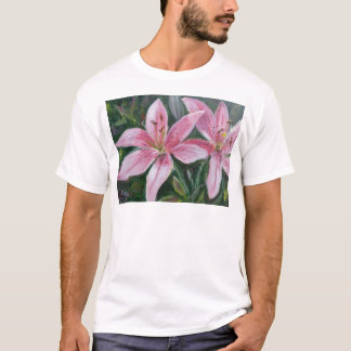 Rosa Lilien T-Shirt