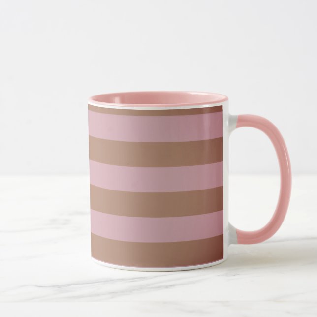 Rosa Linien Combo-Tasse Tasse (Rechts)