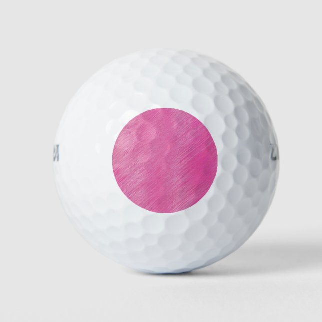 Rosa Linien Golfball (Vorderseite)
