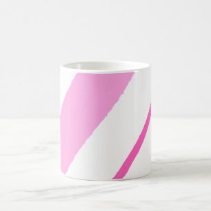 Rosa Linien Kaffeetasse
