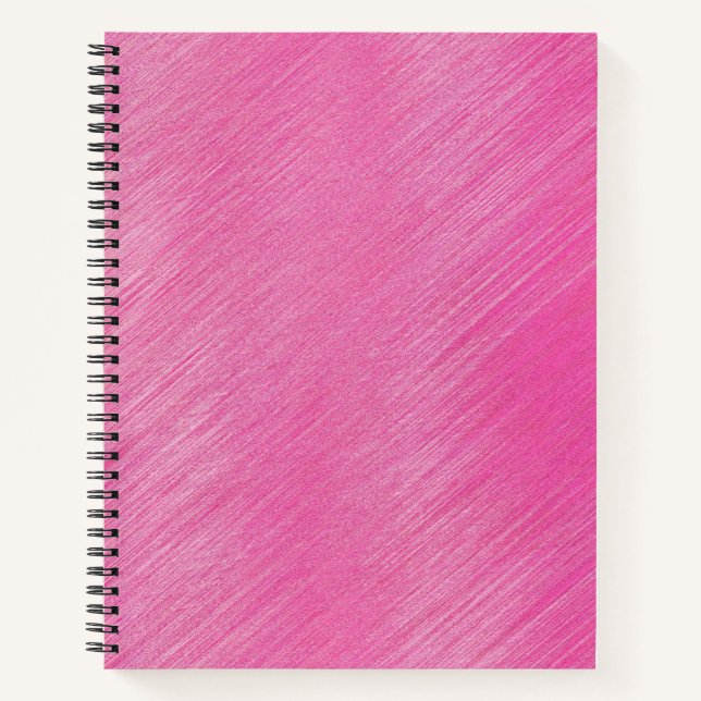 Rosa Linien Notizbuch (Vorderseite)