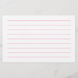 Rosa Linien Weiß Schlicht Elegant Niedlich Briefpapier