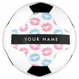 Rosa Lippen, blaue Lippen, Kuss, Ihr Name, persona Fußball