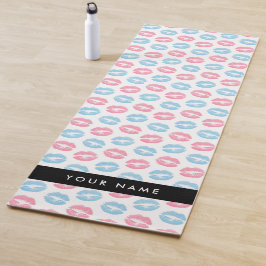 Rosa Lippen, blaue Lippen, Kuss, Ihr Name, persona Yogamatte