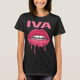 Rosa Lippen - Iva Name T-Shirt