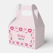 Rosa Lippen Küssen Miss Hens Gastgeschenk Box