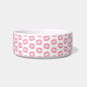 Rosa Lippen, Lippenmuster, rosa Lippenstift, Kuss Napf