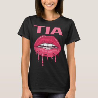 Rosa Lippen - Name Tia T-Shirt