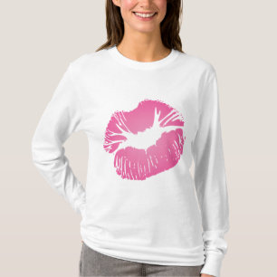 Rosa Lippen T-Shirt