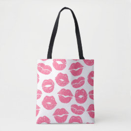 Rosa Lippen Totbeutel Tasche