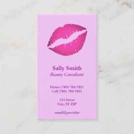 Rosa Lippen Visitenkarte
