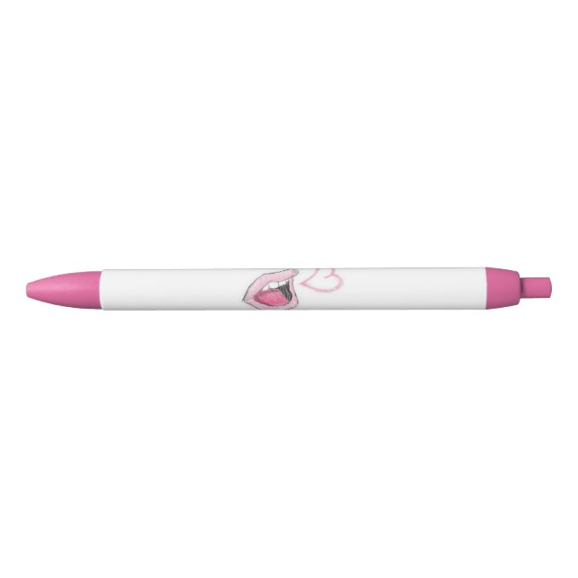 Rosa Lippenstift Kugelschreiber (Vorderseite)