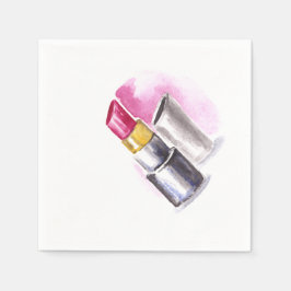 Rosa Lipstick Serviette