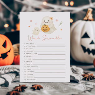 Rosa Little Boo Halloween Wortmischspiel
