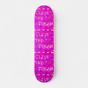 Rosa live im Traumtexdesign Skateboard