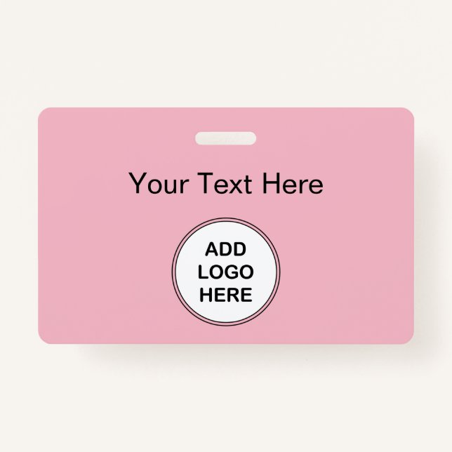 Rosa Logo-Abzeichen Ausweis (Vorderseite)