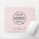 Rosa Logo | Business Corporate Modernes Minimalist Mousepad (Mit Mouse)