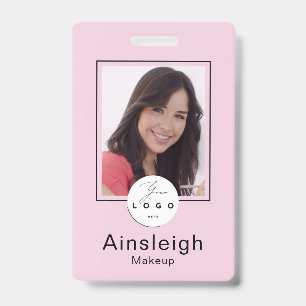 Rosa Logo Foto Make-up Ausweis