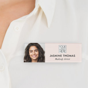 Rosa Logo Foto Make-up Namenschild
