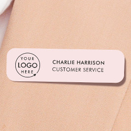 Rosa Logo | Moderne Mitarbeiter Namensschild