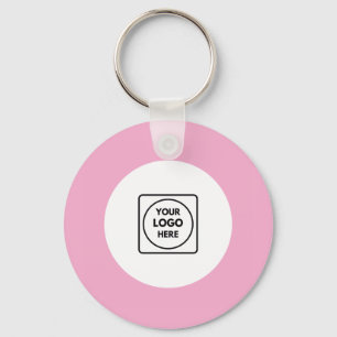 Rosa Logo QR-Code Promo-Schlüsselanhänger Schlüsselanhänger