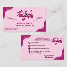 Rosa Logo-Reinigungsservice Niedlich Girly Berufli