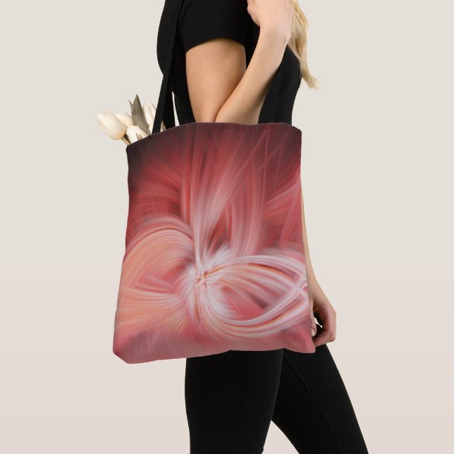 Rosa Lotus Abstraktes Design Tasche (Von Nahem)