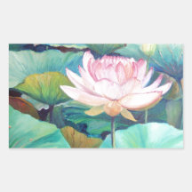 Rosa Lotus Blossom Aufkleber