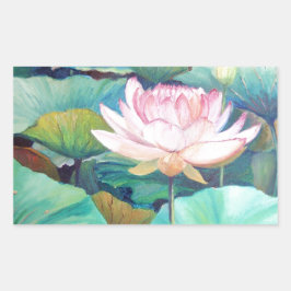 Rosa Lotus Blossom Aufkleber