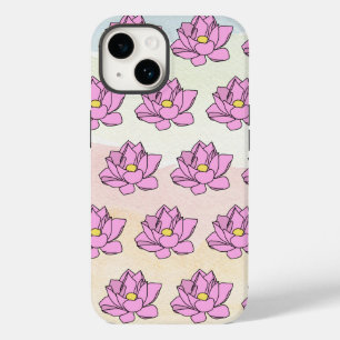 Rosa Lotus Blume Art Case-Mate iPhone 14 Hülle