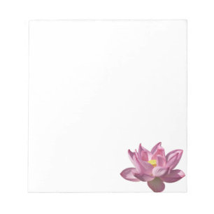 Rosa Lotus Blume IV Notizblock