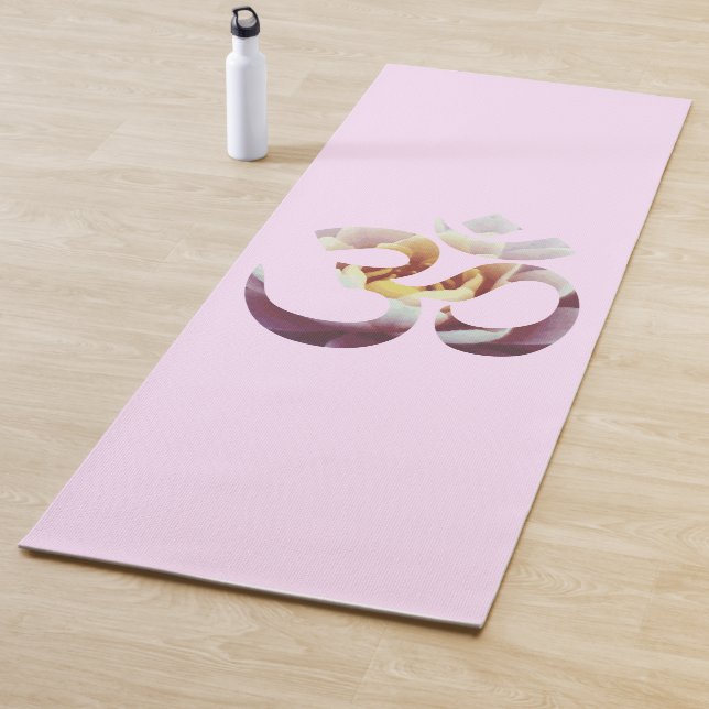 Rosa Lotus Blume Om Mantra Yoga Matt Meditation Yogamatte (Beispiel)