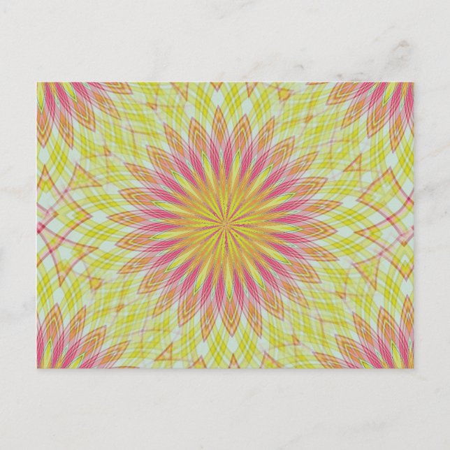 Rosa Lotus-Blume Postkarte (Vorderseite)