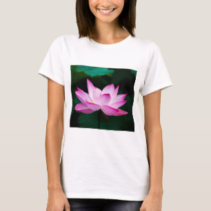 Rosa Lotus-Blume T-Shirt