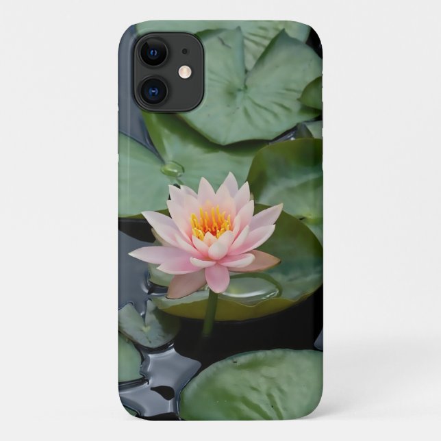 Rosa Lotus Blume Wasserlilie Case-Mate iPhone Hülle (Rückseite)