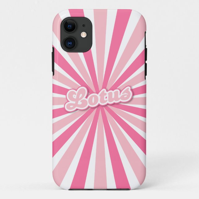 Rosa Lotus Case-Mate iPhone Hülle (Rückseite)